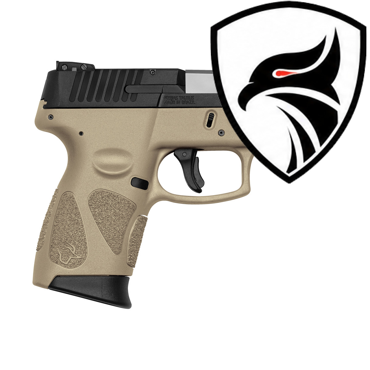 Pistola Taurus 9mm G2C / 12 3″ CFOMRSP736 Bege