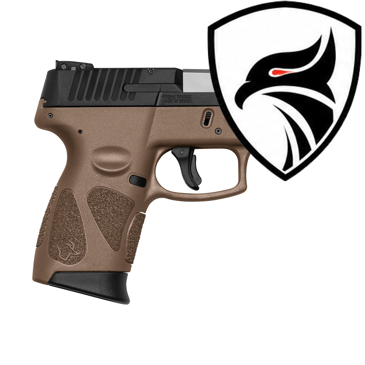 Pistola Taurus 9mm G2C/12 3″ CFOMRSP449 Marrom