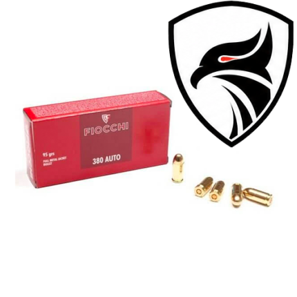 Munição Fiocchi .380AUTO FMJ 95gr Cx.50un