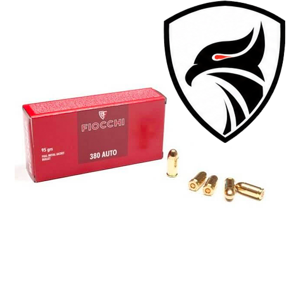 Munição Fiocchi .380AUTO FMJ 95gr Cx.50un