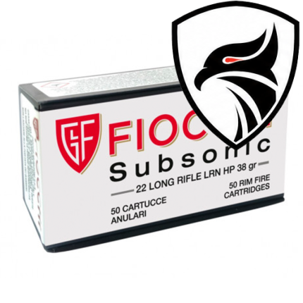 Cartucho Fiocchi .22LR Subsônico Cx.50un