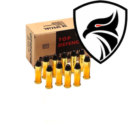 Munição Fiocchi .38SPL FMJTC Black Mamba 110gr Cx.50un