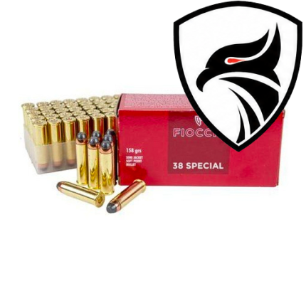 Munição Fiocchi .38SPL SJSP 158gr Cx.50un