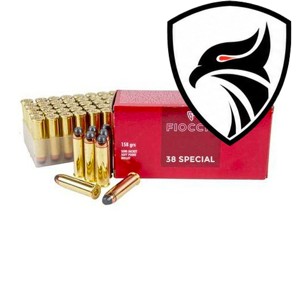 Munição Fiocchi .38SPL SJSP 158gr Cx.50un