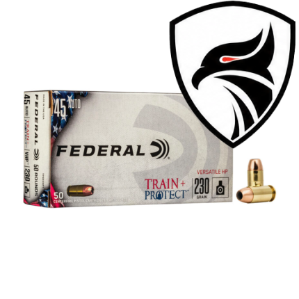 Munição Federal .45ACP VHP Train Protect 230gr Cx.50un