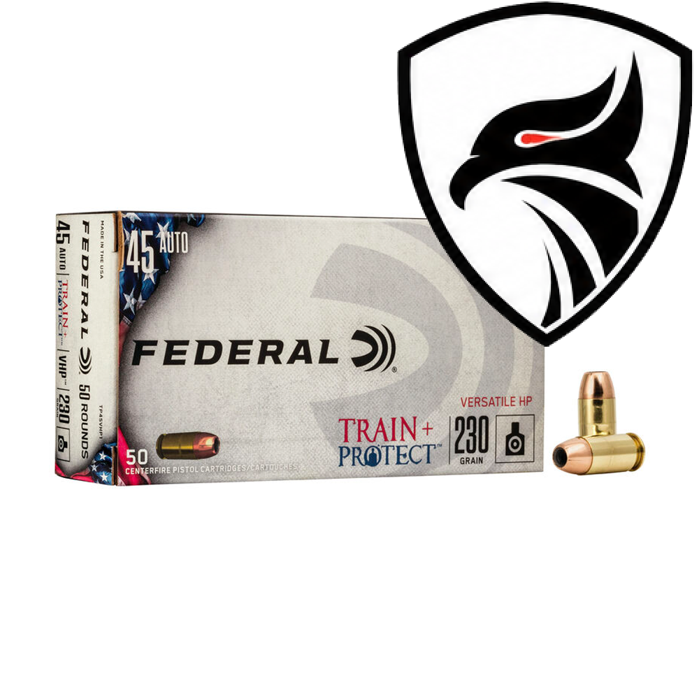 Munição Federal .45ACP VHP Train Protect 230gr Cx.50un
