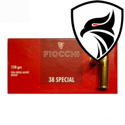 Munição Fiocchi .38SPL FMJ 158gr Cx.50un