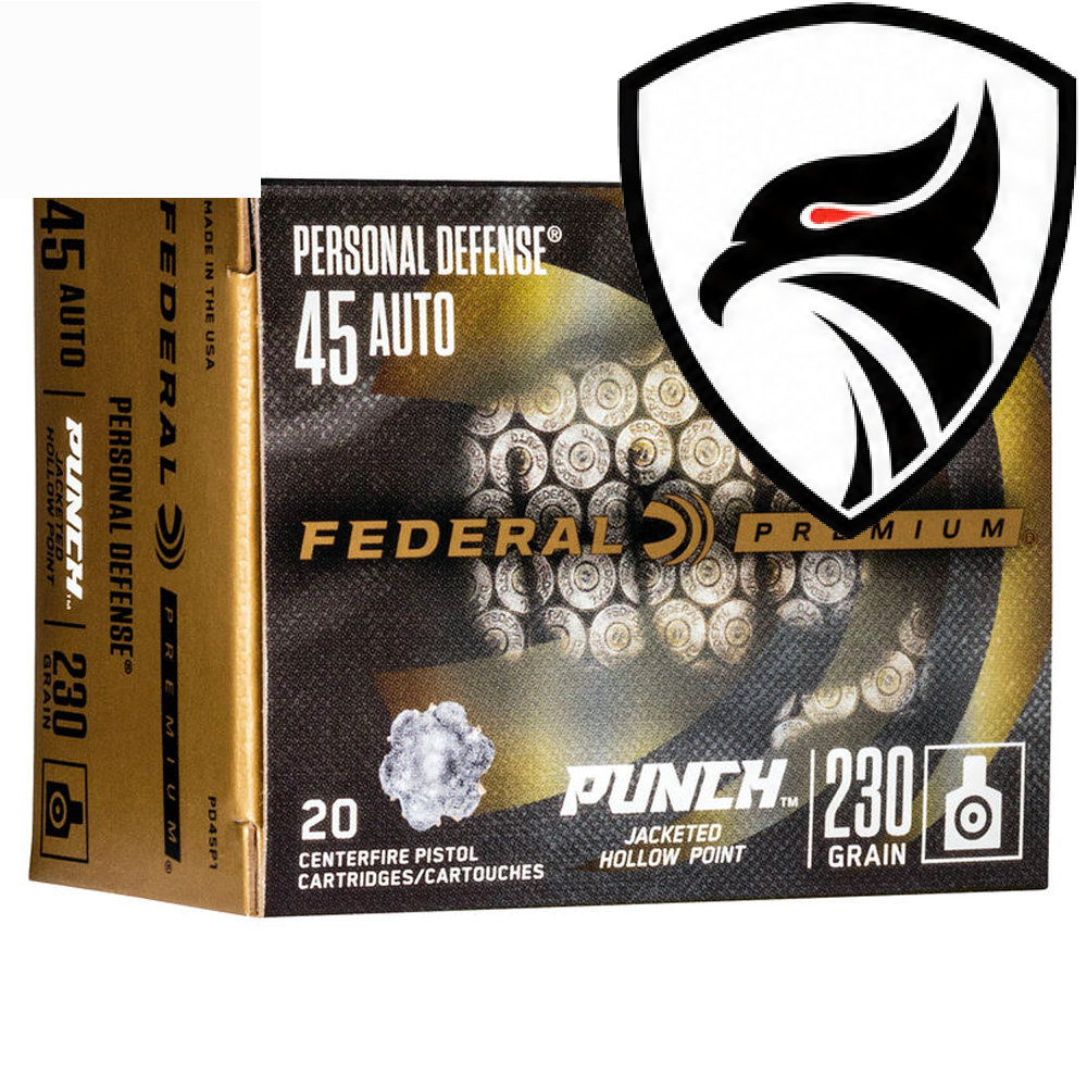 Munição Federal .45ACP JHP Punch 230gr Cx.20un