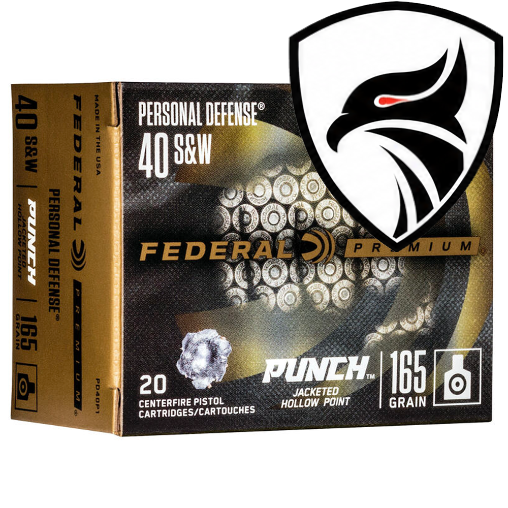 Munição Federal .40S&W JHP Punch 165gr Cx.20un