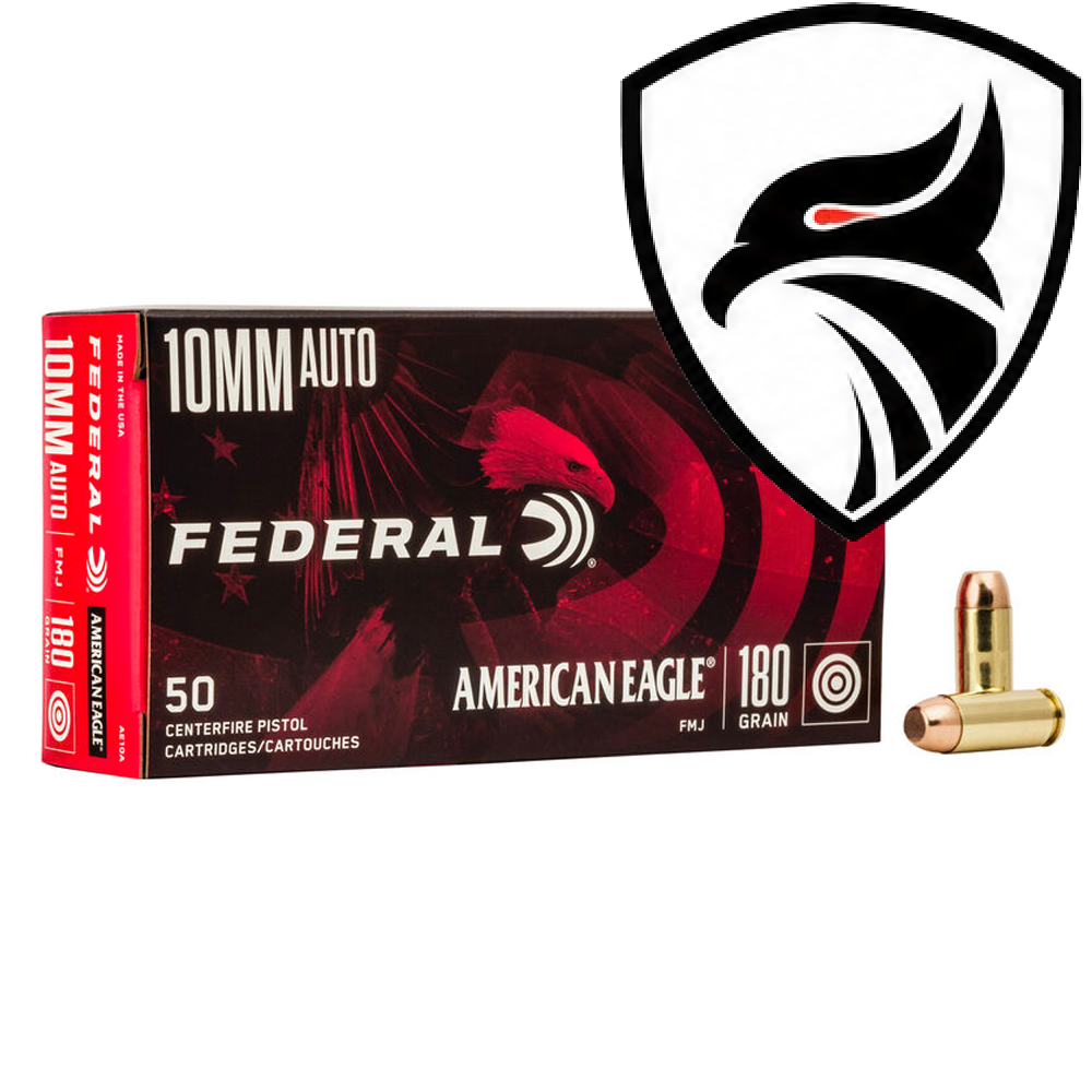Munição Federal Calibre 10mm Auto FMJ 180gr Cx.50un
