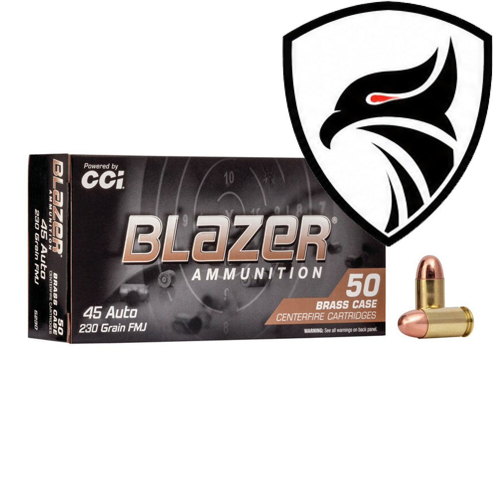 Munição CCI .45ACP FMJ Blazer Brass 230gr Cx.50un