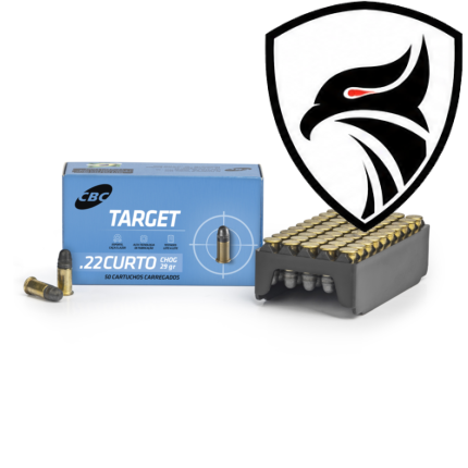 Cartucho CBC .22 Target Curto CHOG 29Gr Cx.50un