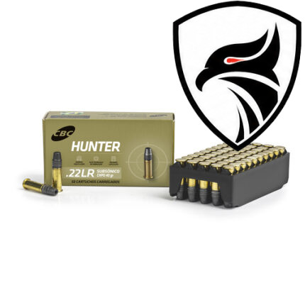Cartucho CBC .22LR Hunter CHPO 40Gr Subsônico Cx.50un