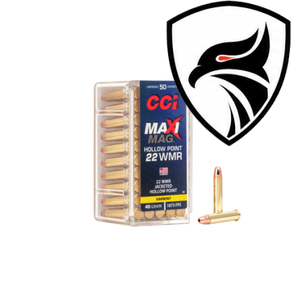 Cartucho CCI .22MAG JSP Gamepoint 40gr Cx.50un