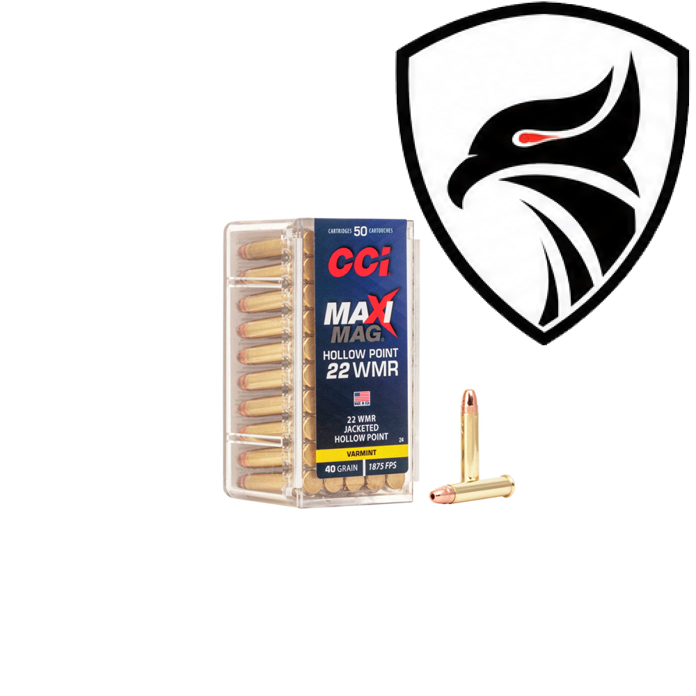 Cartucho CCI .22MAG JHP Max Mag 40gr Cx.50un