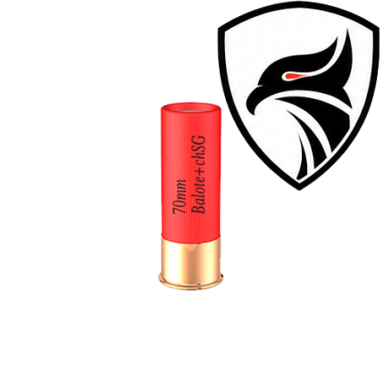 Cartucho CBC .12GA [70mm] Balote Knock Slug Plus CH-SG Cx.25un