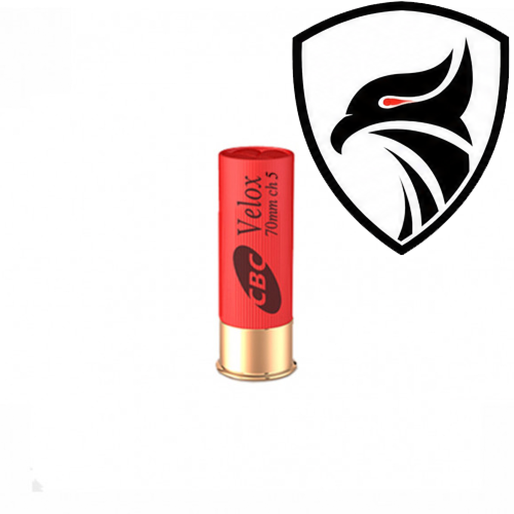 Cartucho CBC .12GA [70mm] Plast CH-5 Cx.25un