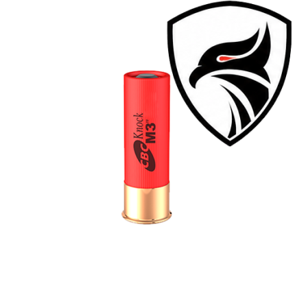 Cartucho CBC .12GA [76,2mm] Balote Knock M3″ Cx.10un