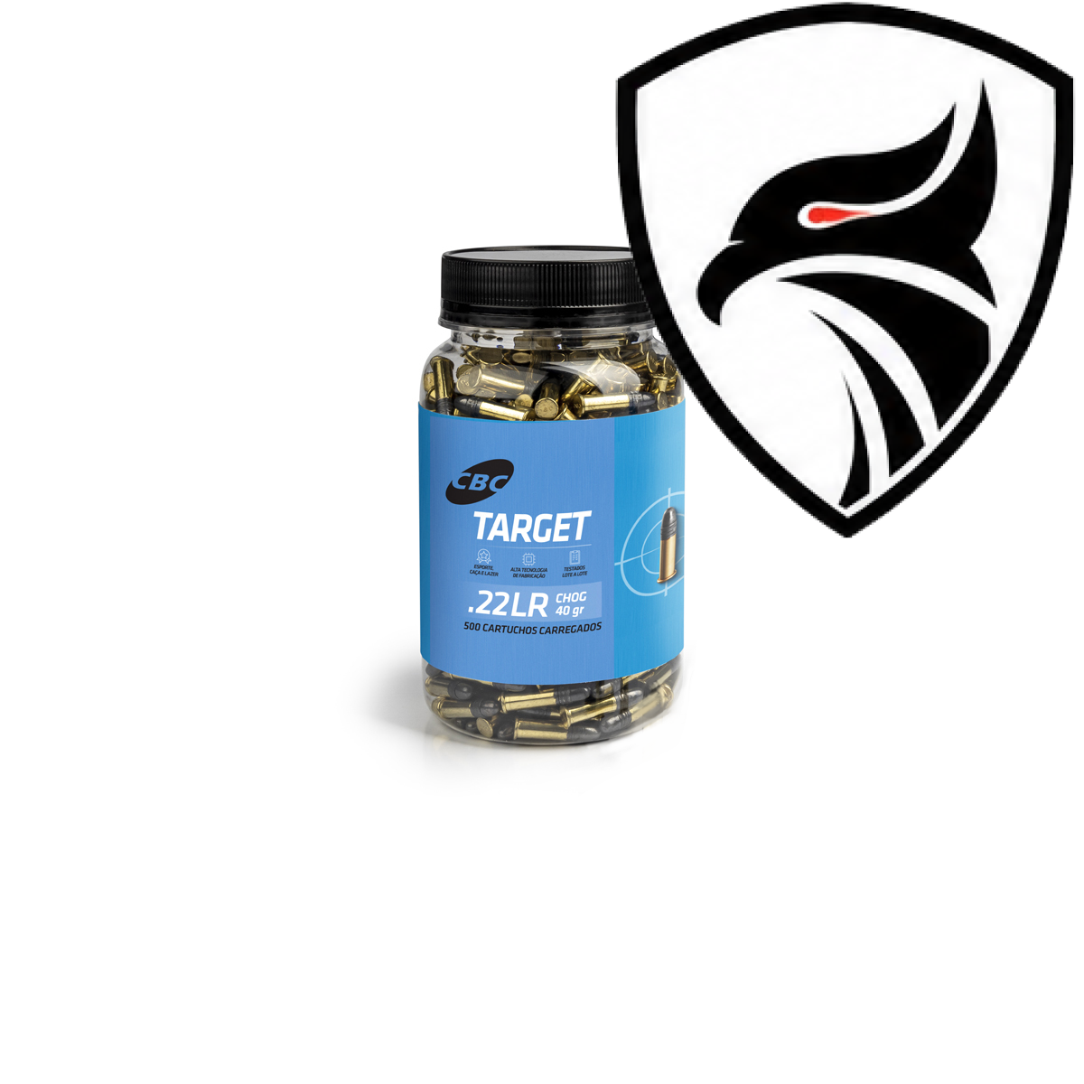 Cartucho CBC .22LR CHOG Target 40gr Lt.500un