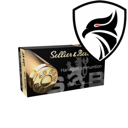Munição Sellier & Bellot .40S&W JHP 180gr Cx.50un