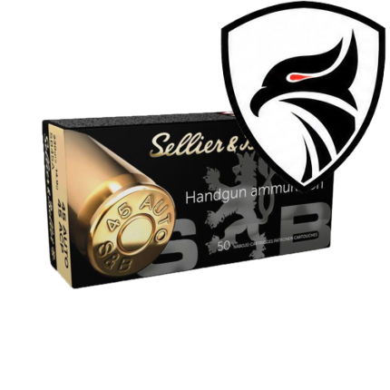 Munição Sellier & Bellot .45ACP JHP 230gr Cx50un