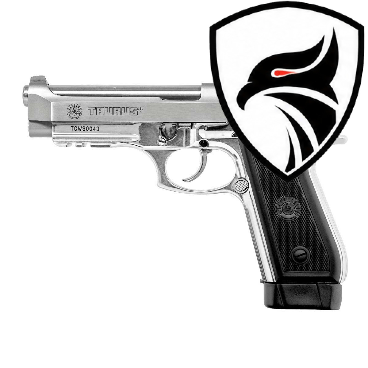 Pistola Taurus Semiautomática PT59 S INOX Fosco .380AUTO Com Zarelho