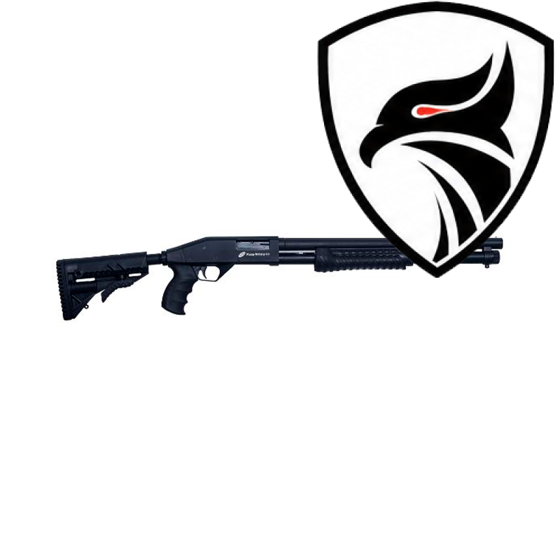 Espingarda CBC Pump Military 3.0 Calibre 12 16″ Coronha Retrátil