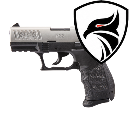 Pistola Semi-Auto P22Q 3.42” NICKEL Calibre 22LR WALTHER