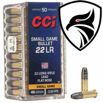 Munição CCI 22LR SGB SMALL GAME 40GR – CX 50