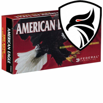 Munição Federal 380 AUTO FMJ AMERICAN EAGLE 95 GR – CX 50