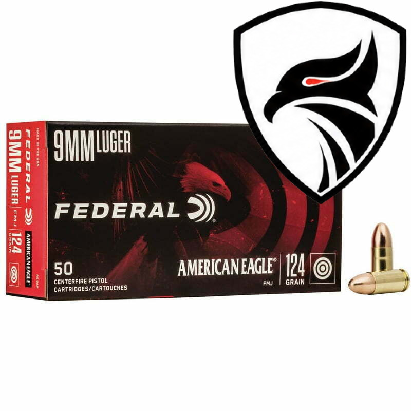 Munição Federal 9MM LUGER FMJ AMERICAN EAGLE 124 GR – CX 50