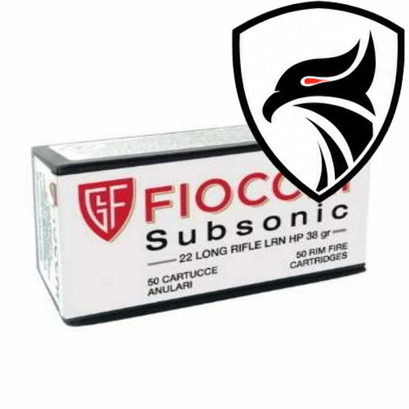 Munição Fiocchi 22 LR Subsonic 38gr – Cx 50